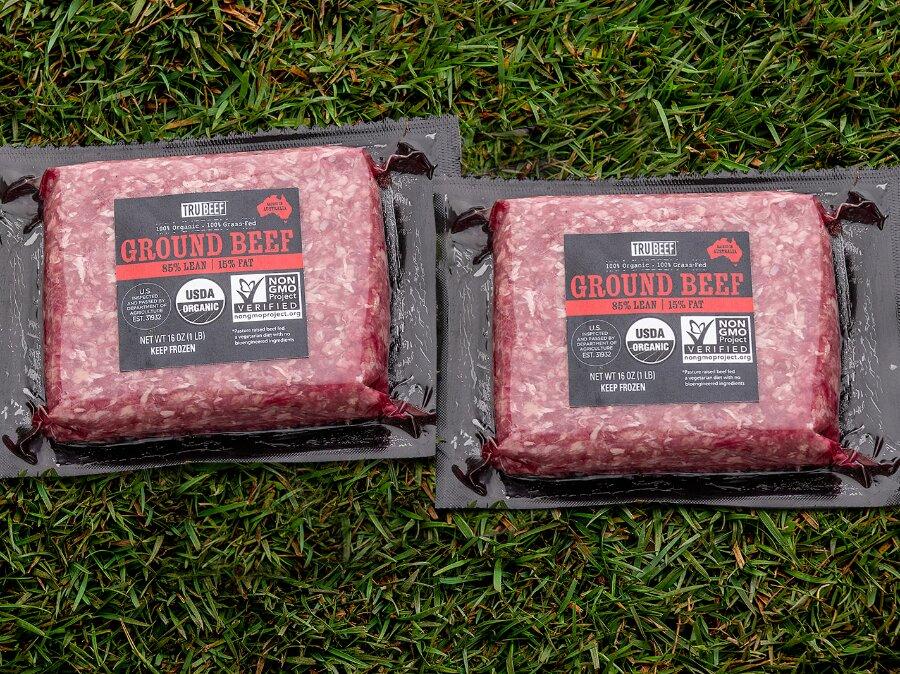 Organic, Grass-fed and Grass-finished Ground Beef | Custom Blend Premium  Ground Beef 16 oz.